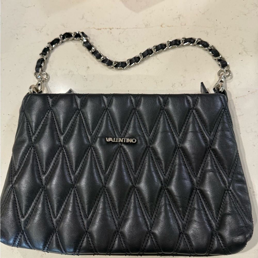 Valentino Black Quilted Shoulder Bag
